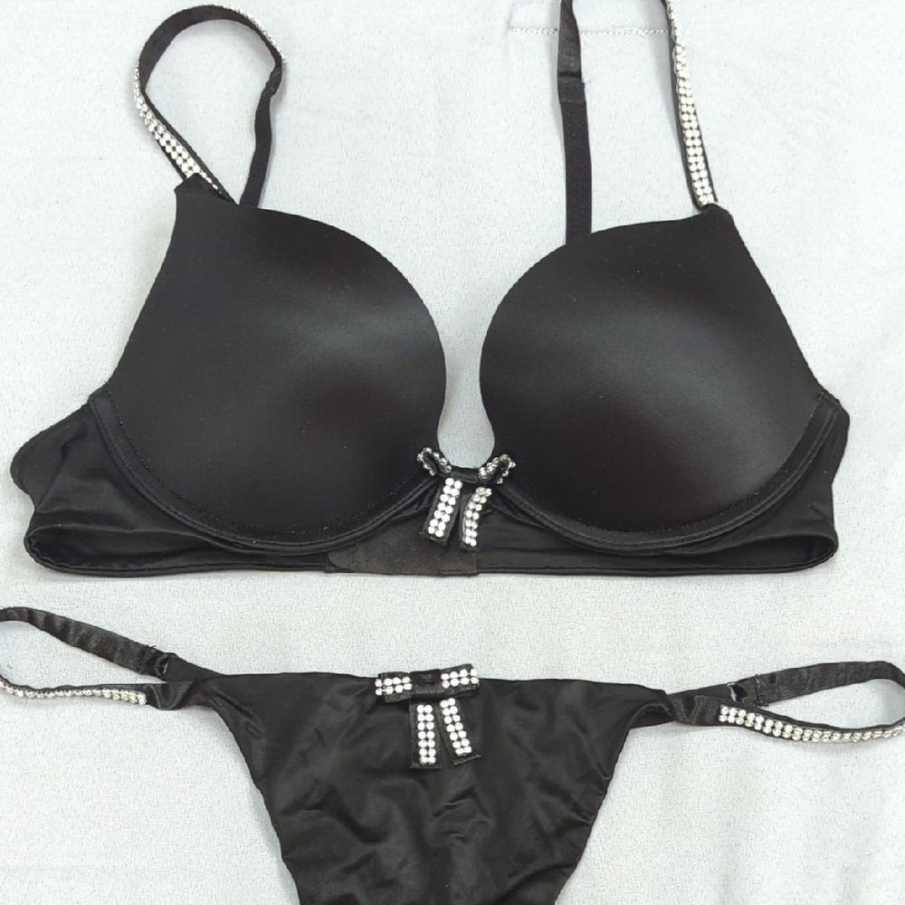 Victoria's Secret Black Classic Bikini Set